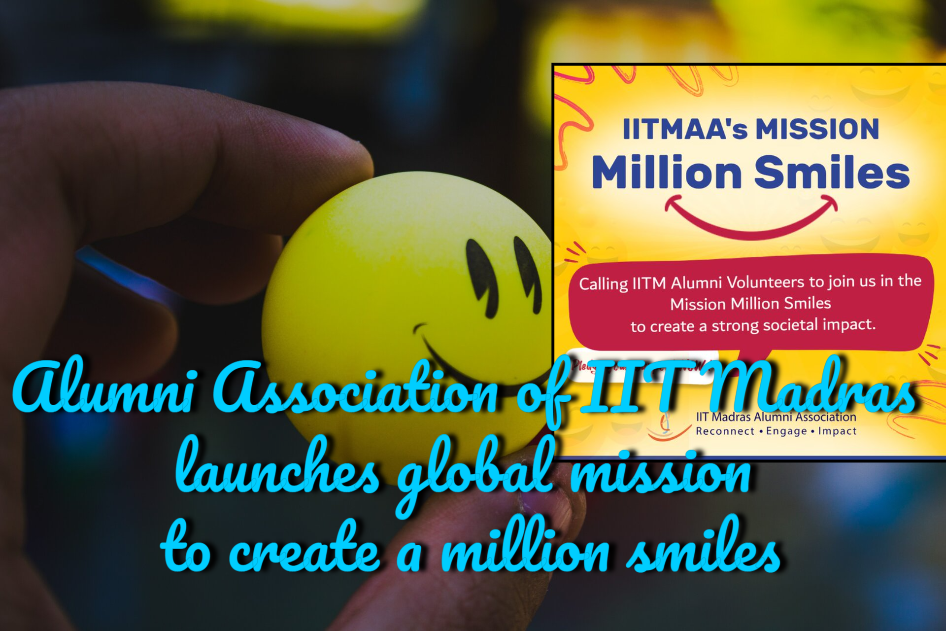 Alumni Association of IIT Madras launches global mission to create a million smiles