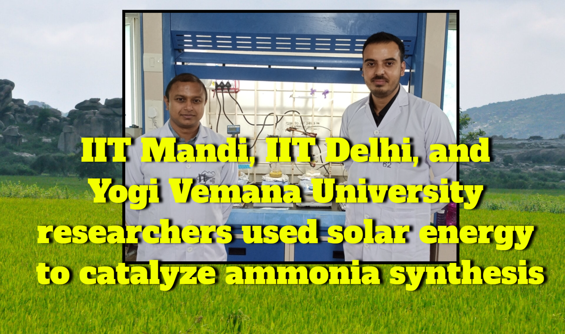 IIT Researchers Develop Catalytic Structures to Produce Ammonia From Solar Energy
