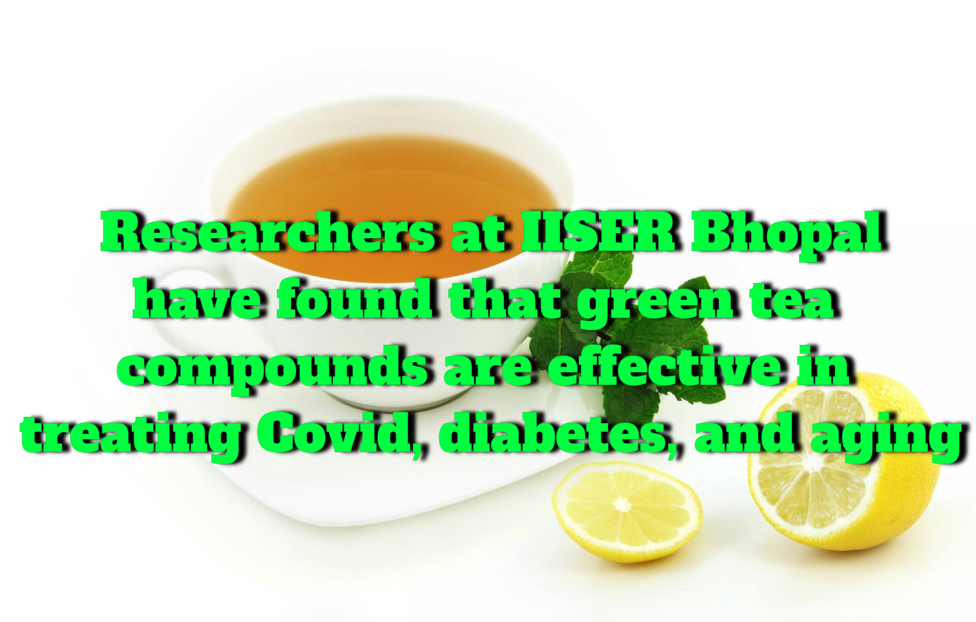 Researchers at IISER Bhopal have found green tea compounds to be effective in treating Covid, diabetes, and ageing